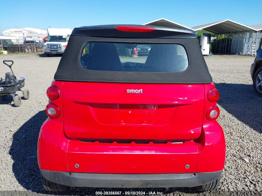 2009 Smart Fortwo Brabus/Passion VIN: WMEEK31X69K270396 Lot: 39356567