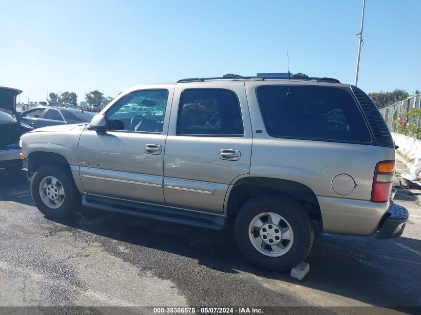 2001 Chevrolet Tahoe Lt VIN: 1GNEK13T71R192758 Lot: 39356575