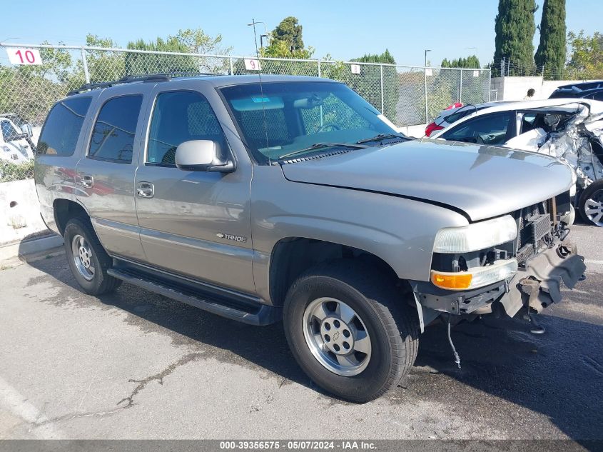 2001 Chevrolet Tahoe Lt VIN: 1GNEK13T71R192758 Lot: 39356575