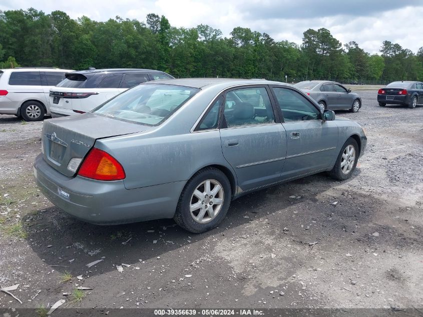 4T1BF28B51U123842 | 2001 TOYOTA AVALON