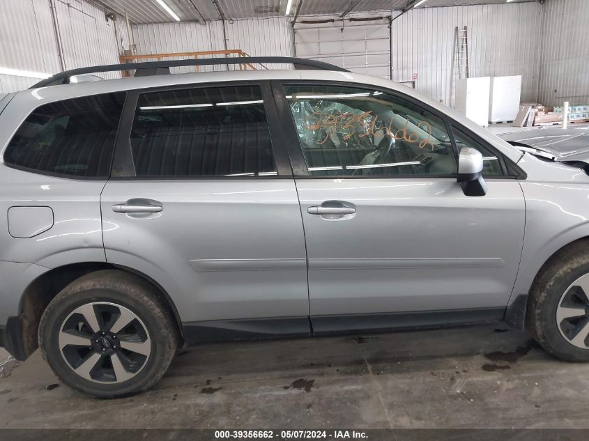 2018 Subaru Forester 2.5I Premium VIN: JF2SJAGCXJH489913 Lot: 39356662