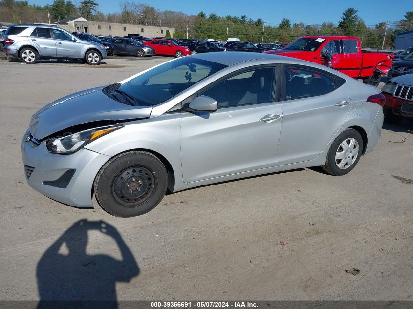 2016 HYUNDAI ELANTRA SE/SPORT/LIMITED - 5NPDH4AE4GH684365