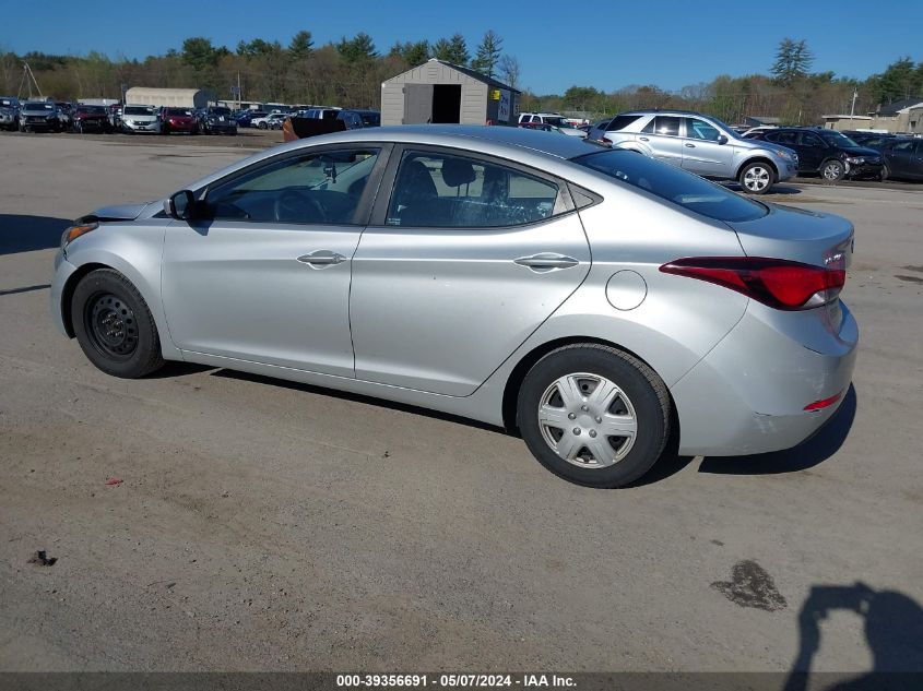 2016 HYUNDAI ELANTRA SE/SPORT/LIMITED - 5NPDH4AE4GH684365