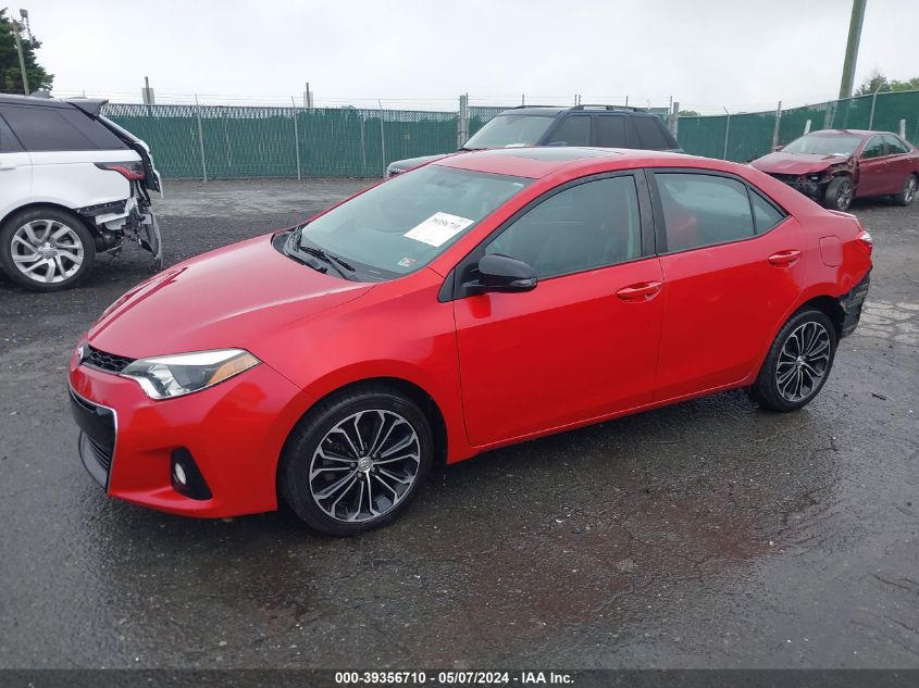 2015 Toyota Corolla S Premium VIN: 2T1BURHEXFC259093 Lot: 39356710