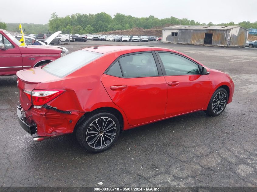 2015 Toyota Corolla S Premium VIN: 2T1BURHEXFC259093 Lot: 39356710