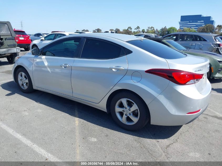 2015 Hyundai Elantra Se VIN: 5NPDH4AE0FH572144 Lot: 39356744