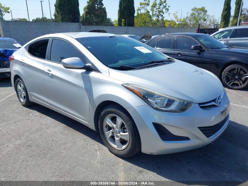 2015 Hyundai Elantra Se VIN: 5NPDH4AE0FH572144 Lot: 39356744