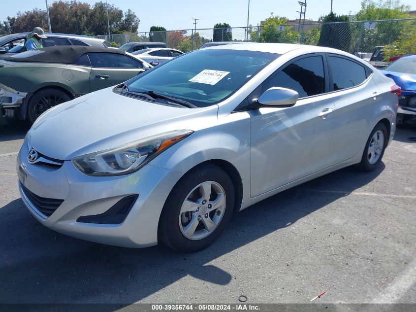 2015 Hyundai Elantra Se VIN: 5NPDH4AE0FH572144 Lot: 39356744