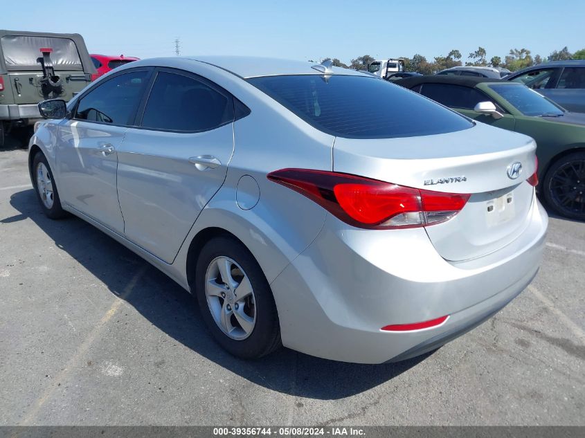 2015 Hyundai Elantra Se VIN: 5NPDH4AE0FH572144 Lot: 39356744