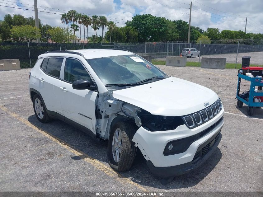 2022 Jeep Compass Latitude Fwd VIN: 3C4NJCBB5NT234793 Lot: 39356755