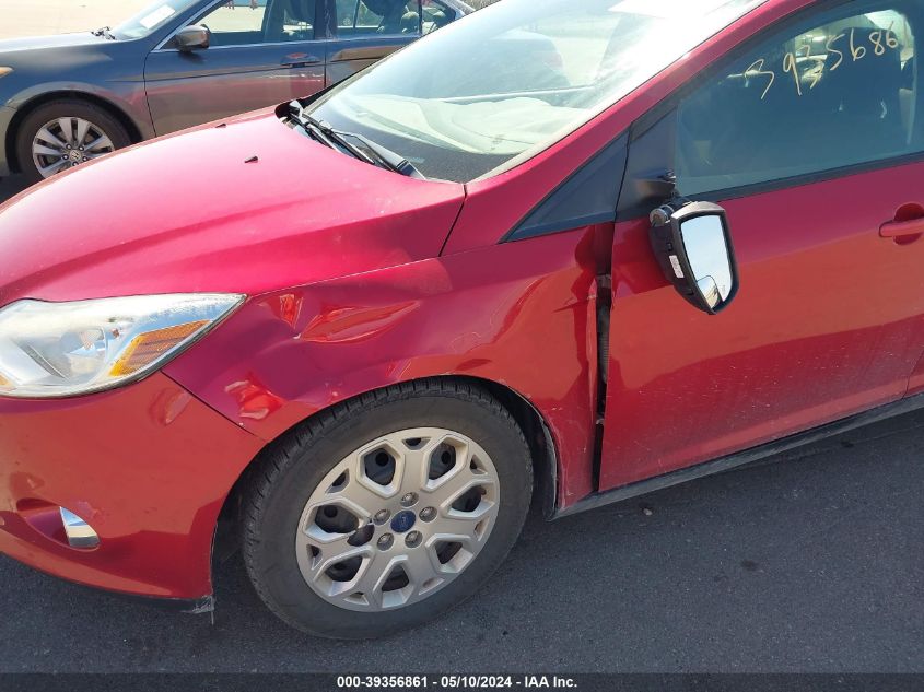2012 Ford Focus Se VIN: 1FAHP3F2XCL371250 Lot: 39356861