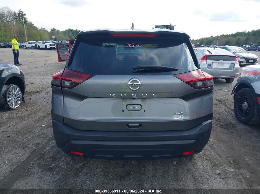 2021 Nissan Rogue S Intelligent Awd VIN: JN8AT3AB4MW209911 Lot: 39356911