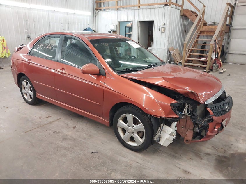 2009 Kia Spectra Sx VIN: KNAFE221995022699 Lot: 39357065