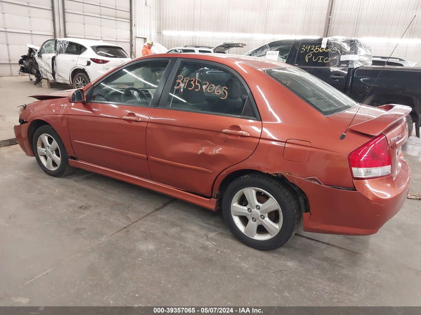 2009 Kia Spectra Sx VIN: KNAFE221995022699 Lot: 39357065