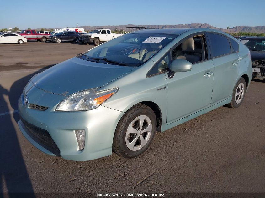 2012 Toyota Prius Two VIN: JTDKN3DU8C5486900 Lot: 39357127