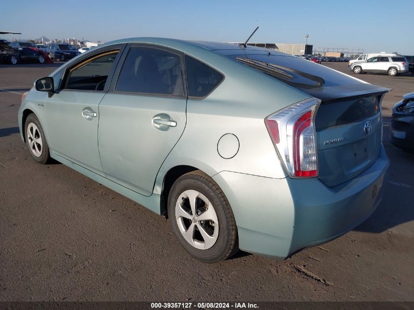 2012 Toyota Prius Two VIN: JTDKN3DU8C5486900 Lot: 39357127