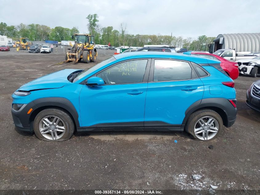 2022 Hyundai Kona Se VIN: KM8K2CAB2NU764447 Lot: 39357134