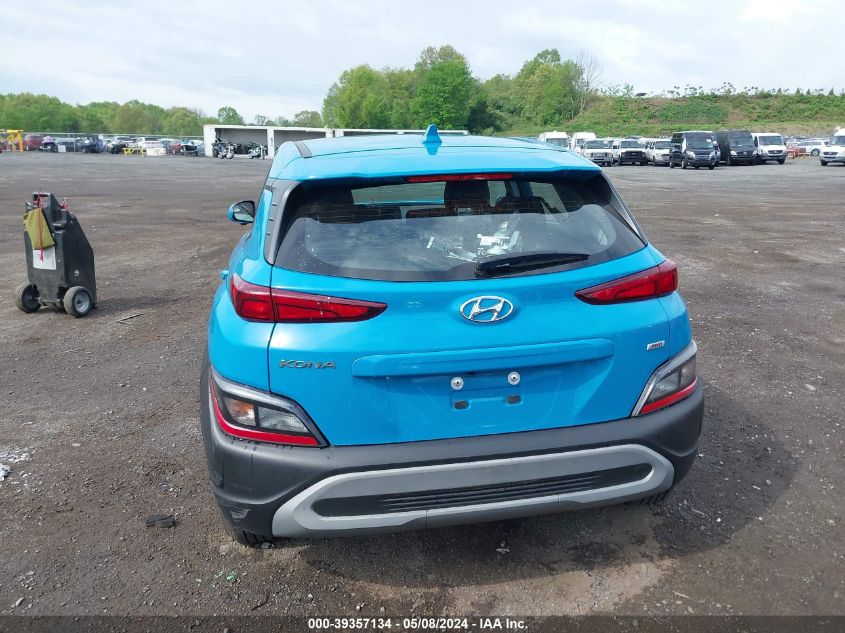 2022 Hyundai Kona Se VIN: KM8K2CAB2NU764447 Lot: 39357134