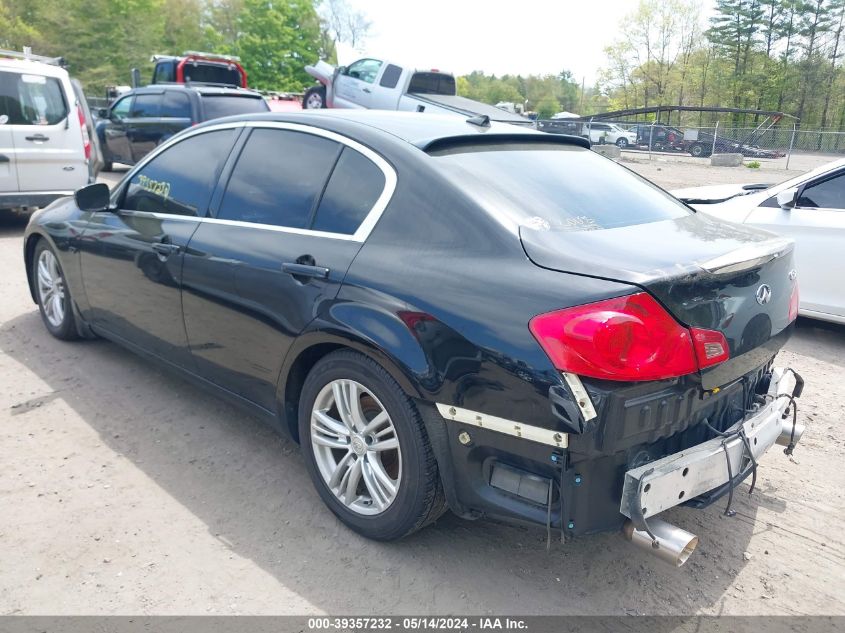 2013 Infiniti G37X VIN: JN1CV6AR4DM769827 Lot: 39357232