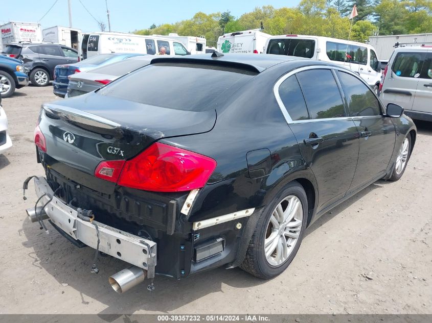 2013 Infiniti G37X VIN: JN1CV6AR4DM769827 Lot: 39357232