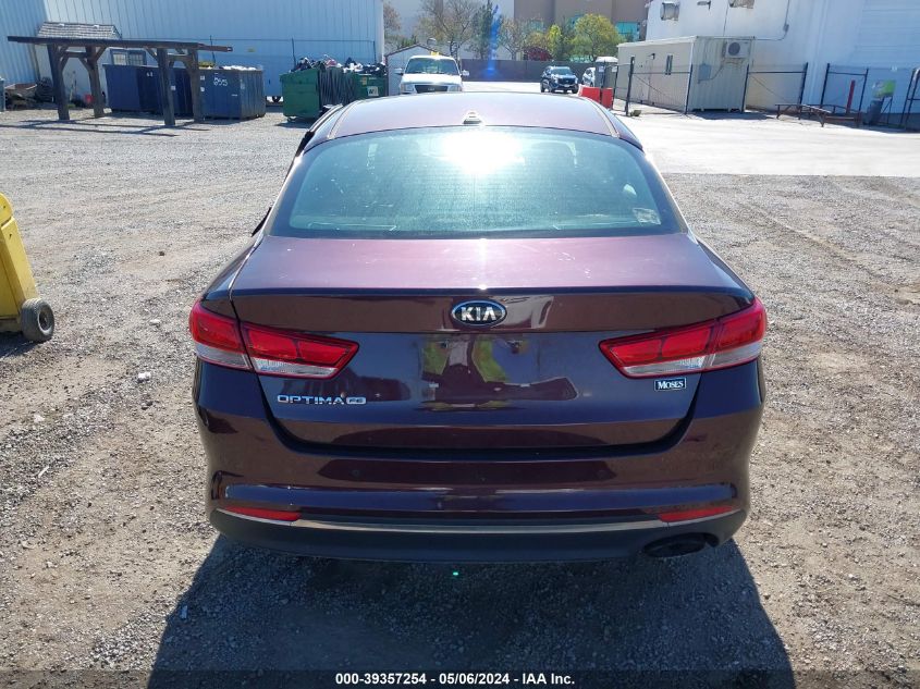 2017 Kia Optima Lx VIN: 5XXGT4L3XHG138528 Lot: 39357254