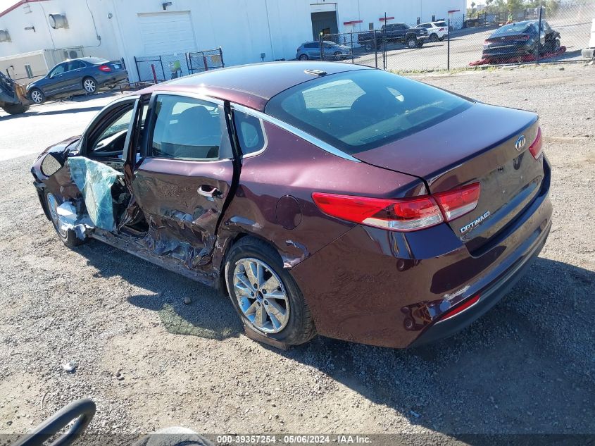 2017 Kia Optima Lx VIN: 5XXGT4L3XHG138528 Lot: 39357254