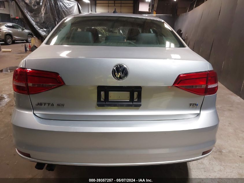 2015 Volkswagen Jetta 2.0L Tdi Se VIN: 3VWLA7AJ8FM233220 Lot: 39357257