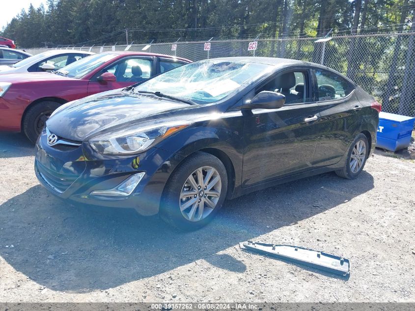 2015 Hyundai Elantra Se VIN: 5NPDH4AE7FH635059 Lot: 39357262