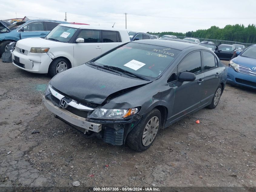 2010 Honda Civic Vp VIN: 2HGFA1F37AH564791 Lot: 39357305