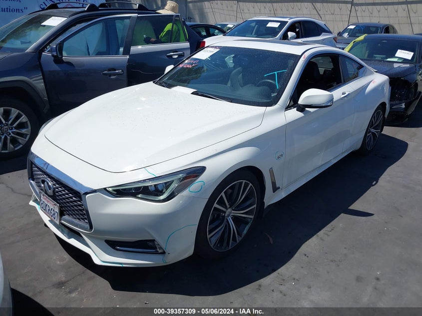 2018 Infiniti Q60 3.0T Luxe VIN: JN1EV7EK7JM342651 Lot: 39357309