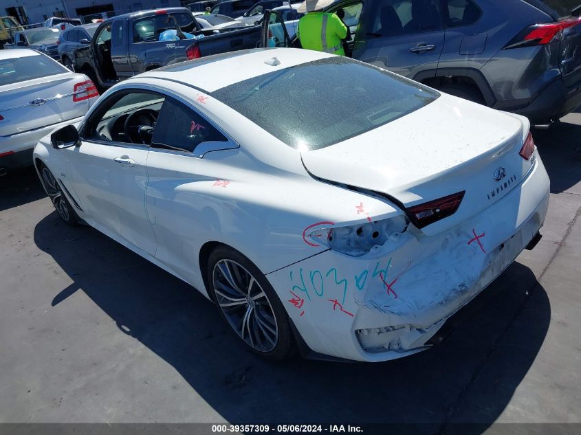 2018 Infiniti Q60 3.0T Luxe VIN: JN1EV7EK7JM342651 Lot: 39357309