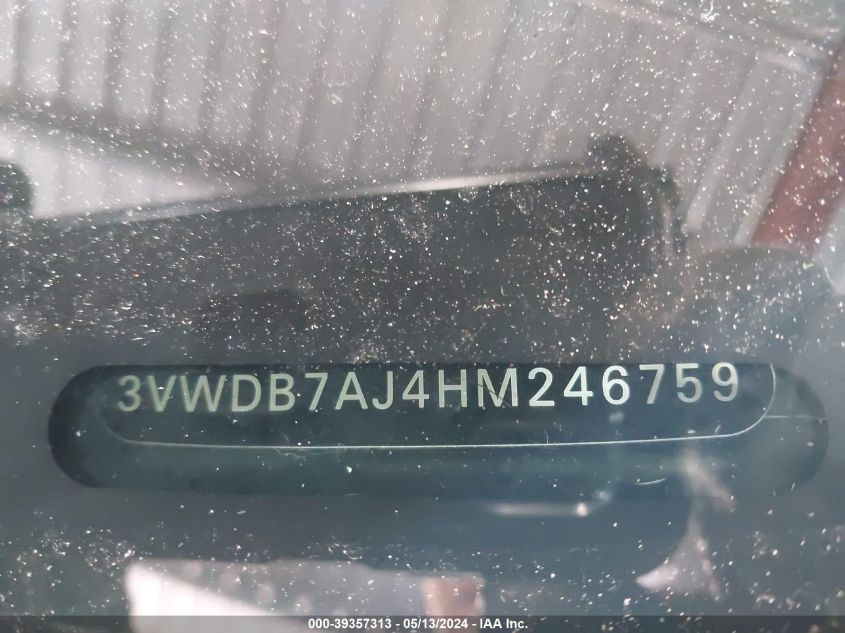 2017 VOLKSWAGEN JETTA 1.4T SE - 3VWDB7AJ4HM246759