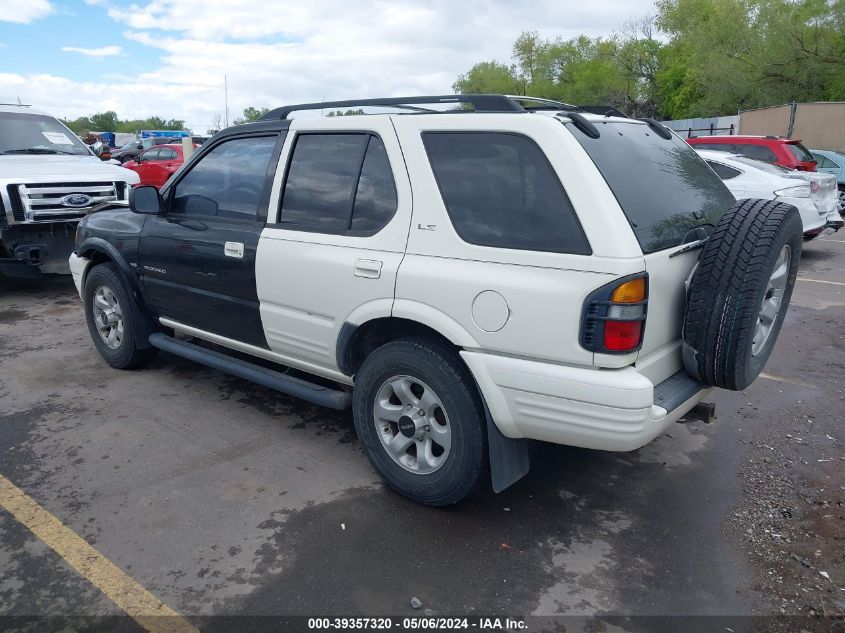 1998 Isuzu Rodeo Ls/S VIN: 4S2CM58W2W4316447 Lot: 39357320