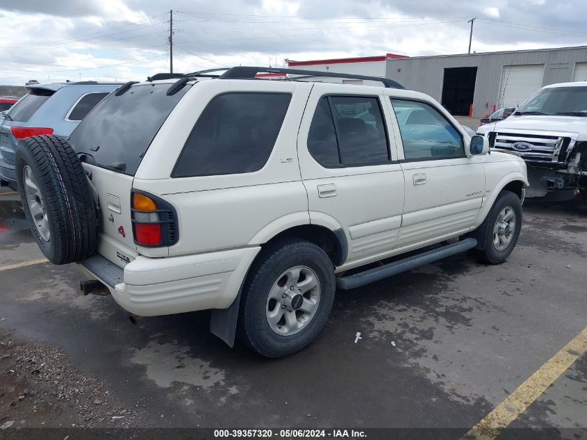 1998 Isuzu Rodeo Ls/S VIN: 4S2CM58W2W4316447 Lot: 39357320