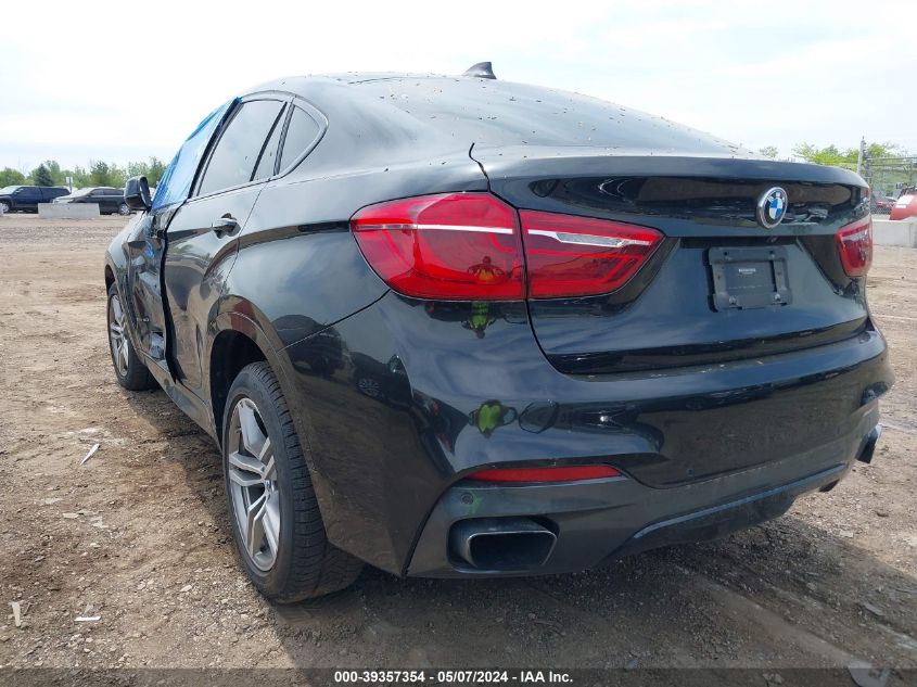 2017 BMW X6 xDrive50I VIN: 5UXKU6C30H0W38619 Lot: 39357354