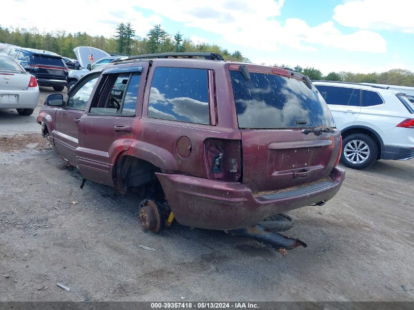 2000 Jeep Grand Cherokee Limited VIN: 1J4GW58N8YC110762 Lot: 39357418