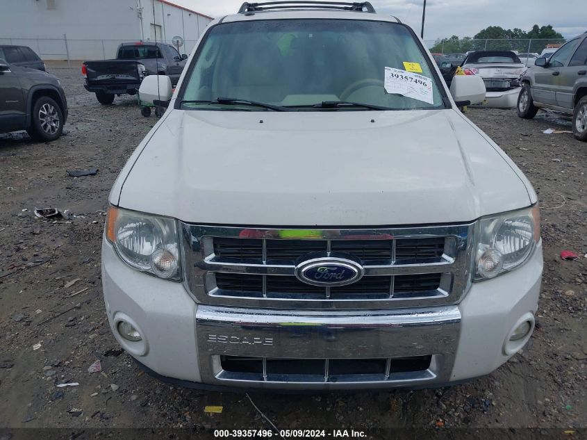 2012 Ford Escape Limited VIN: 1FMCU0EG1CKC13602 Lot: 39357496