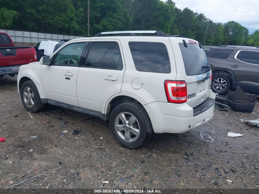 2012 Ford Escape Limited VIN: 1FMCU0EG1CKC13602 Lot: 39357496