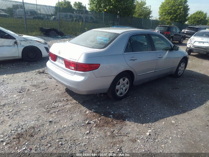 2005 Honda Accord 2.4 Lx VIN: 1HGCM56495A165878 Lot: 39357531