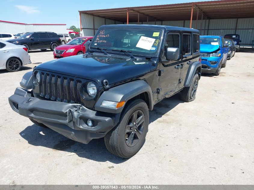 2023 Jeep Wrangler 4-Door Sport Altitude 4X4 VIN: 1C4HJXDN2PW655332 Lot: 39357543