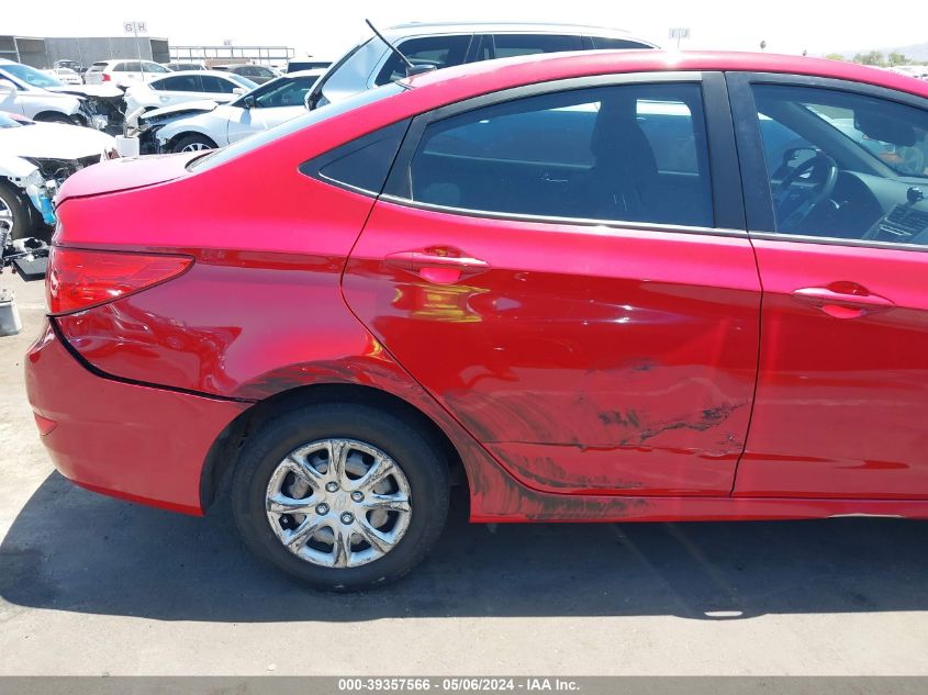 2014 Hyundai Accent Gls VIN: KMHCT4AE3EU726890 Lot: 39357566