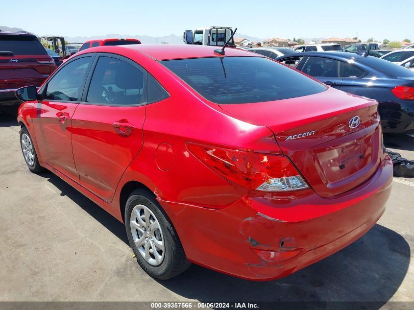 2014 Hyundai Accent Gls VIN: KMHCT4AE3EU726890 Lot: 39357566