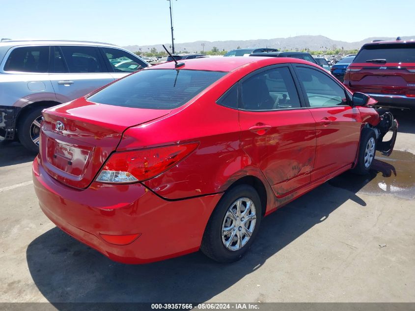 2014 Hyundai Accent Gls VIN: KMHCT4AE3EU726890 Lot: 39357566