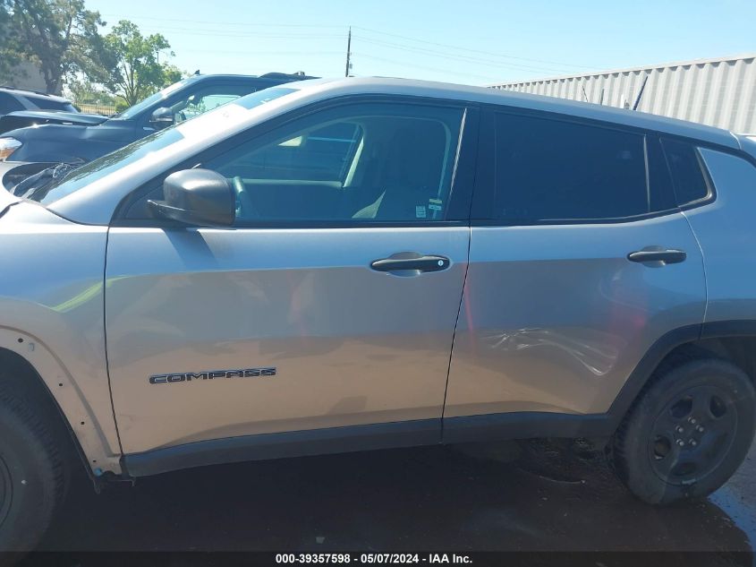 VIN 3C4NJCAB7JT145058 2018 JEEP COMPASS SPORT FWD