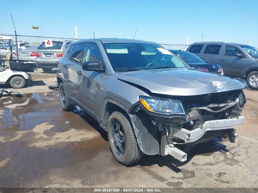 2018 Jeep Compass Sport Fwd VIN: 3C4NJCAB7JT145058 Lot: 39357598