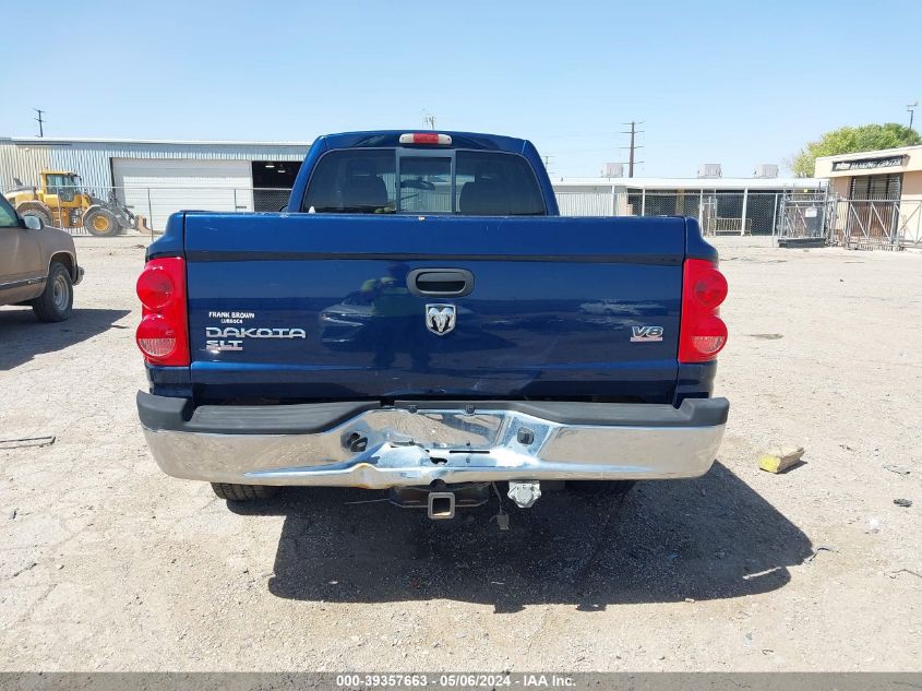 2006 Dodge Dakota Slt VIN: 1D7HW42N86S501691 Lot: 39357663