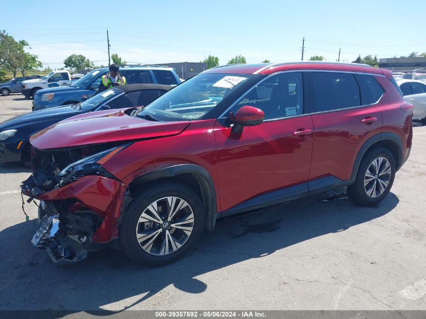 2021 Nissan Rogue Sv Intelligent Awd VIN: JN8AT3BBXMW237727 Lot: 39357692