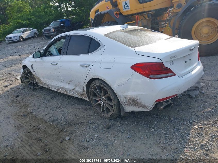 2021 Genesis G70 3.3T Awd VIN: KMTG74LE0MU074446 Lot: 39357761