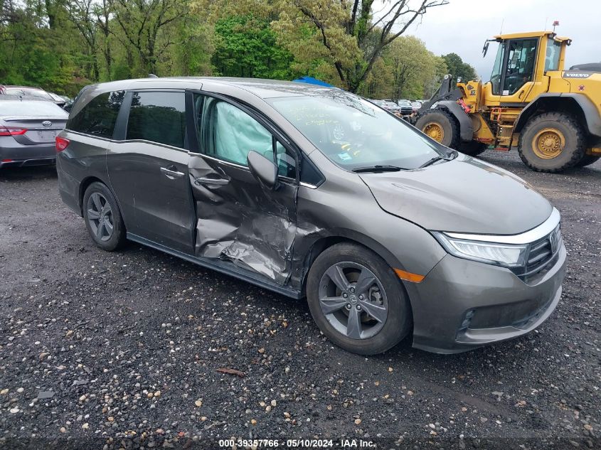 2021 Honda Odyssey Ex VIN: 5FNRL6H57MB034283 Lot: 39357766