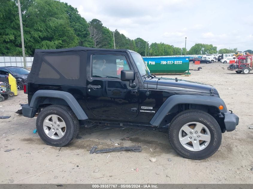 2014 Jeep Wrangler Sport VIN: 1C4AJWAG6EL201634 Lot: 39357767